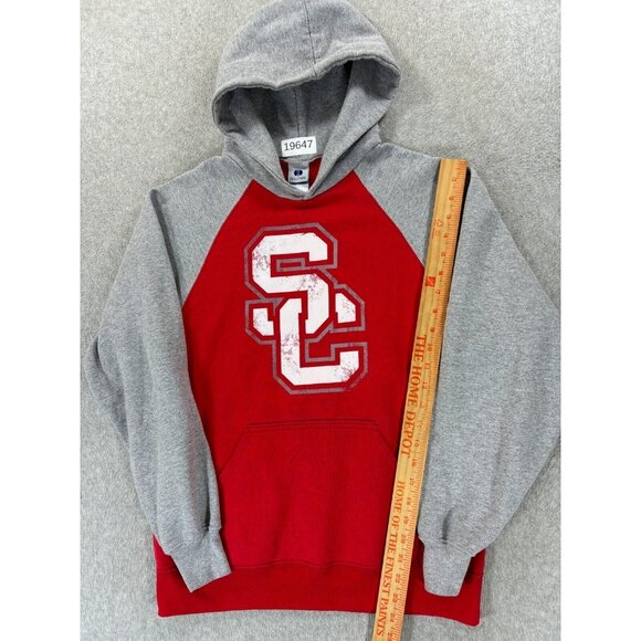 USC Trojans Holloway Campus Hoodie Sweatshirt (Men's Small) Red/Gray - Picture 5 of 12